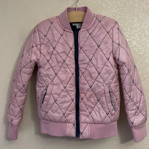 True Religion:Pink Girl’s Quilted BomberJacket 6 - Picture 1 of 8
